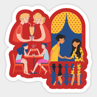 Couple Love Sticker